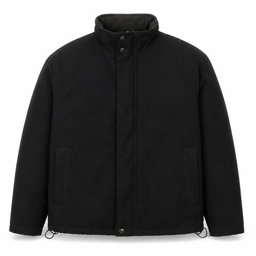 Farah Men’s Black M Fleece Lined Stand Collar Zip Jacket