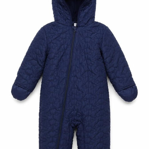 Bluezoo Unisex Baby Navy 18-24 Months Quilted Hooded Snowsuit