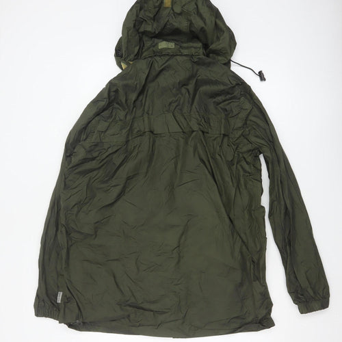Trespass Men’s Green M Packaway Waterproof Hooded Rain Jacket