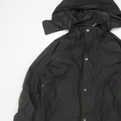 Hoggs Professional Men Black M Nylon Hooded Parka Workwear Coat