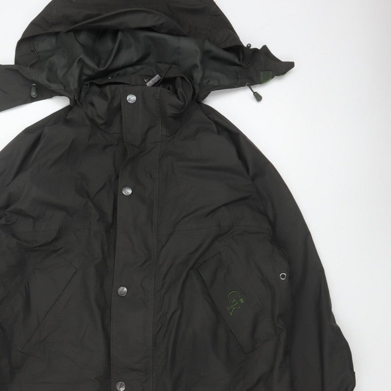 Hoggs Professional Men Black M Nylon Hooded Parka Workwear Coat