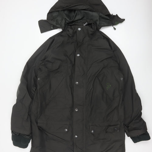 Hoggs Professional Men Black M Nylon Hooded Parka Workwear Coat