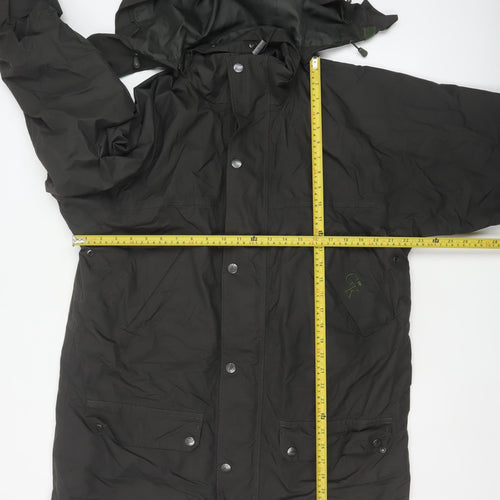 Hoggs Professional Men Black M Nylon Hooded Parka Workwear Coat