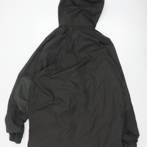 Hoggs Professional Men Black M Nylon Hooded Parka Workwear Coat