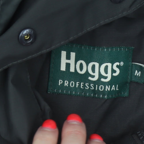 Hoggs Professional Men Black M Nylon Hooded Parka Workwear Coat