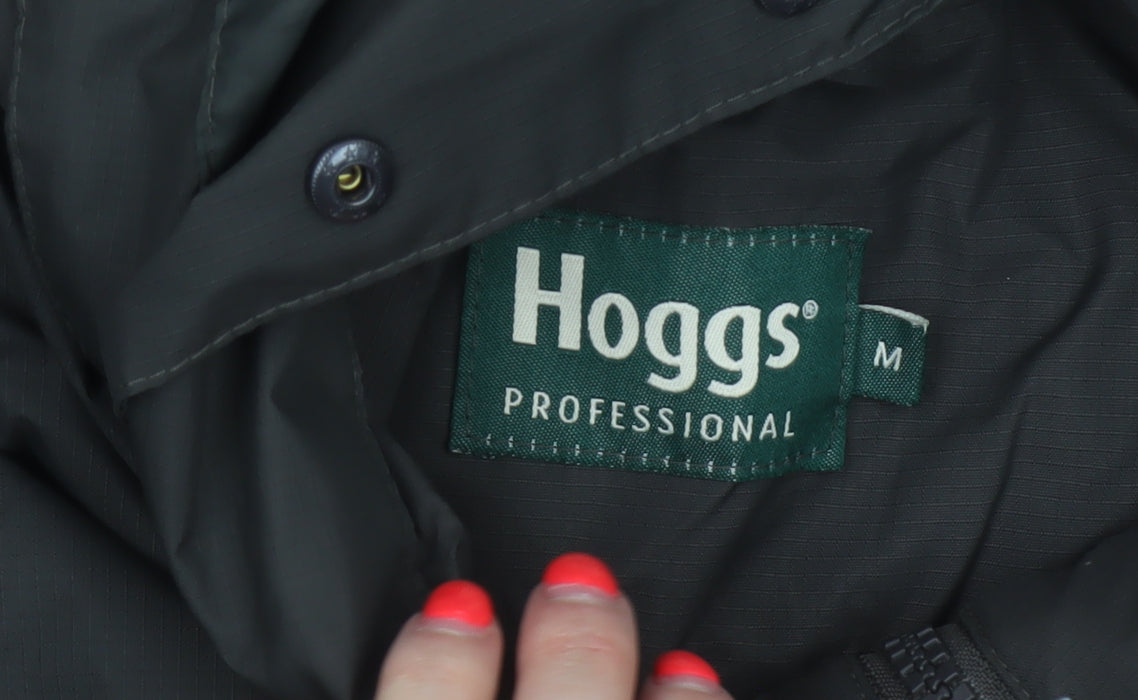 Hoggs Professional Men Black M Nylon Hooded Parka Workwear Coat