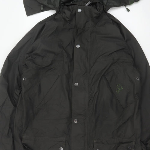 Hoggs Professional Men Black M Nylon Hooded Parka Workwear Coat