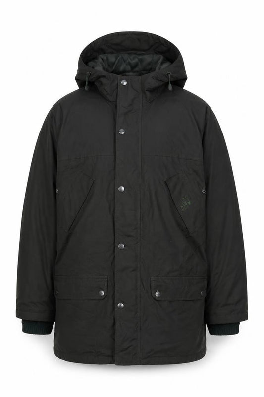 Hoggs Professional Men Black M Nylon Hooded Parka Workwear Coat