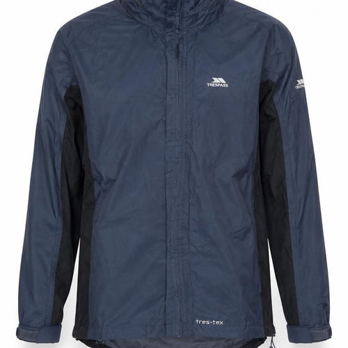 Trespass Men’s Blue L Waterproof Windbreaker Rain Jacket Taped Seams