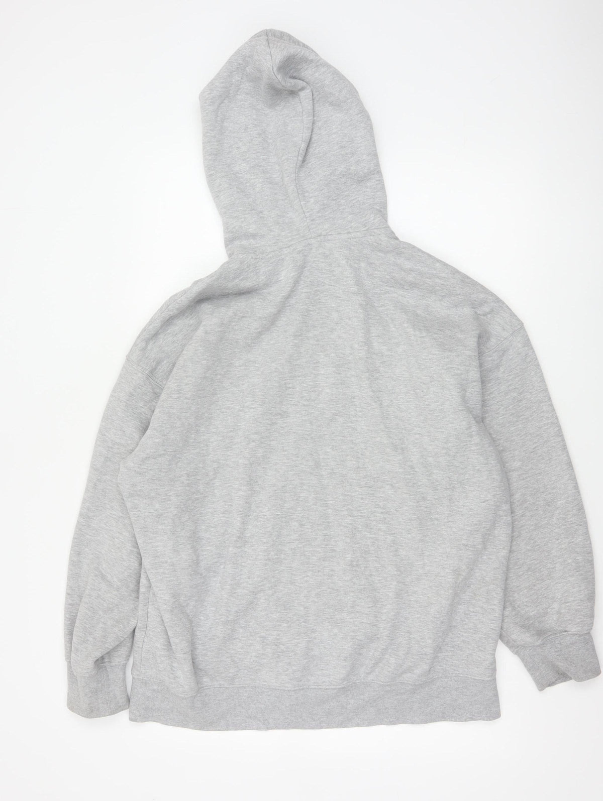 H&M Women’s Grey UK 12 Full Zip Hooded Fleece Hoodie Pockets
