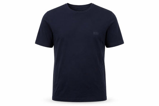 BOSS Hugo Boss Men's Blue M Logo Crew Neck Cotton T-Shirt