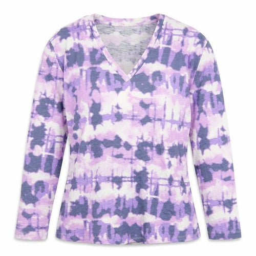 Marks and Spencer Women Purple Size 8 Wrap V-Neck Jersey Blouse