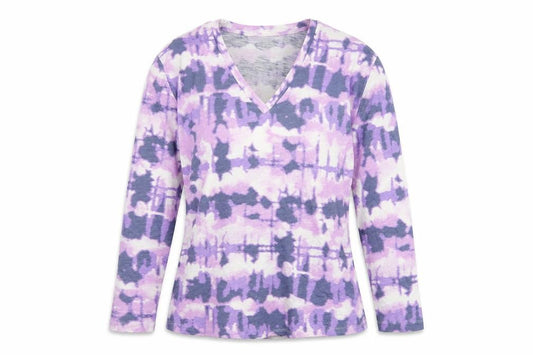 Marks and Spencer Women Purple Size 8 Wrap V-Neck Jersey Blouse