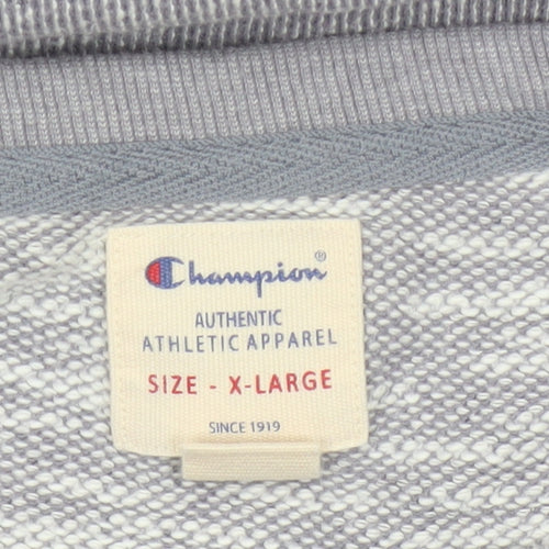 Champion Unisex Adults Grey XL Colourblock Raglan Jersey T-Shirt