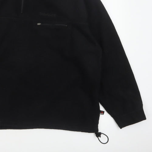 Timberland Men’s Black XL 1/4 Zip Polartec Fleece Sweatshirt