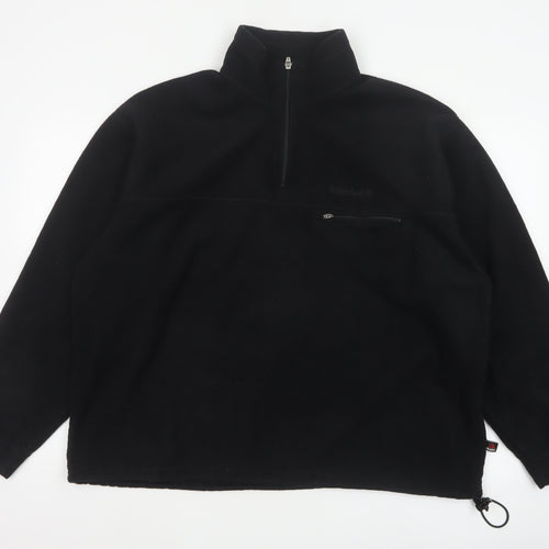 Timberland Men’s Black XL 1/4 Zip Polartec Fleece Sweatshirt