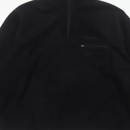 Timberland Men’s Black XL 1/4 Zip Polartec Fleece Sweatshirt
