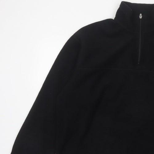 Timberland Men’s Black XL 1/4 Zip Polartec Fleece Sweatshirt