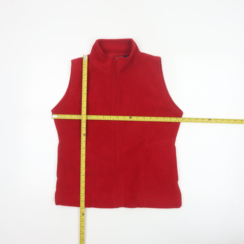 Isle Women’s Red Size 10 Fleece Full Zip Bodywarmer Waistcoat