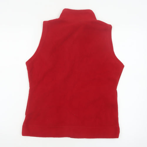 Isle Women’s Red Size 10 Fleece Full Zip Bodywarmer Waistcoat