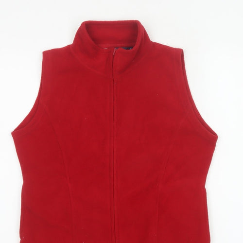 Isle Women’s Red Size 10 Fleece Full Zip Bodywarmer Waistcoat