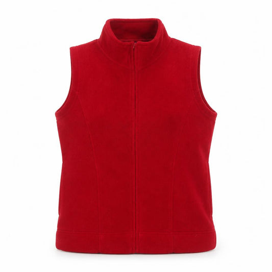 Isle Women’s Red Size 10 Fleece Full Zip Bodywarmer Waistcoat
