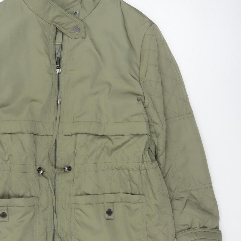 Marks and Spencer Autograph Women Green UK 12 Quilted Parka Coat