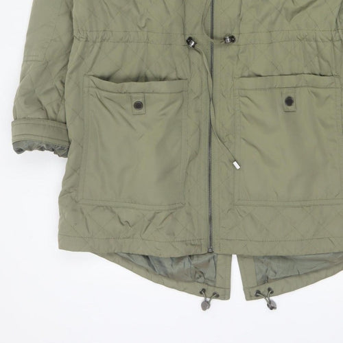 Marks and Spencer Autograph Women Green UK 12 Quilted Parka Coat