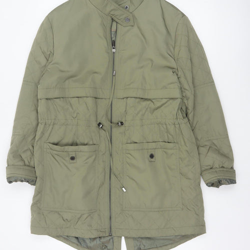 Marks and Spencer Autograph Women Green UK 12 Quilted Parka Coat
