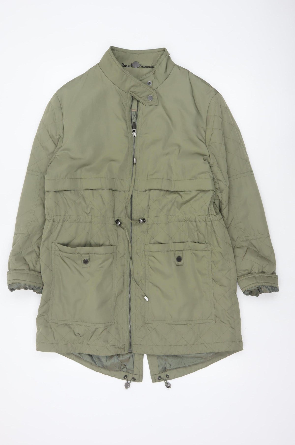 Marks and Spencer Autograph Women Green UK 12 Quilted Parka Coat