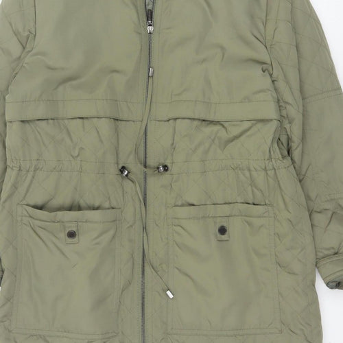 Marks and Spencer Autograph Women Green UK 12 Quilted Parka Coat