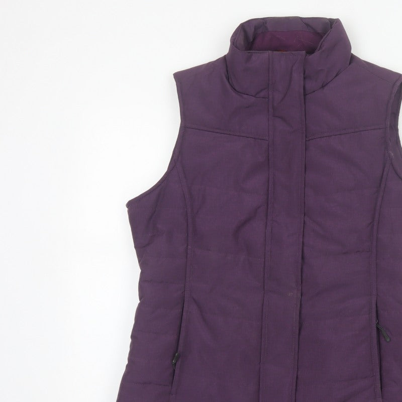 Peter Storm Women's Purple UK 12 Padded Gilet Waistcoat Zip Pockets