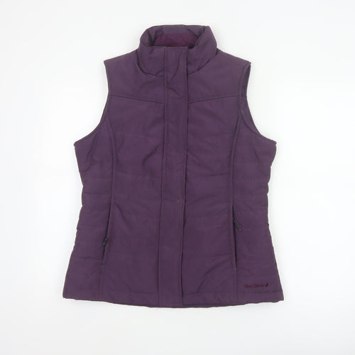 Peter Storm Women's Purple UK 12 Padded Gilet Waistcoat Zip Pockets