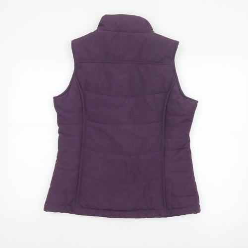 Peter Storm Women's Purple UK 12 Padded Gilet Waistcoat Zip Pockets