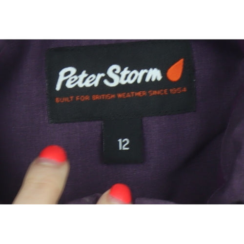 Peter Storm Women's Purple UK 12 Padded Gilet Waistcoat Zip Pockets