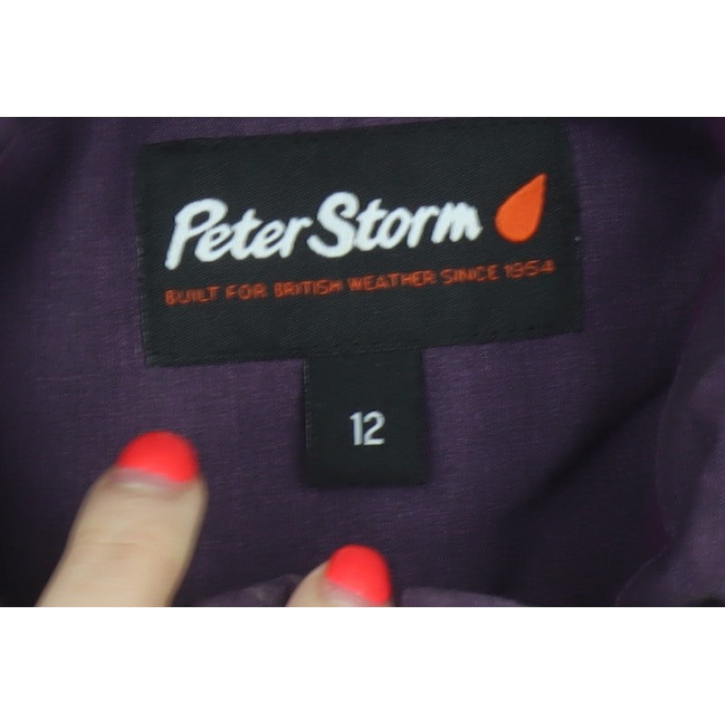 Peter Storm Women's Purple UK 12 Padded Gilet Waistcoat Zip Pockets
