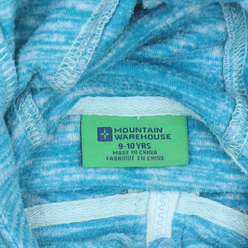 Mountain Warehouse Unisex Kids Blue 9-10 Years Full Zip Hoodie