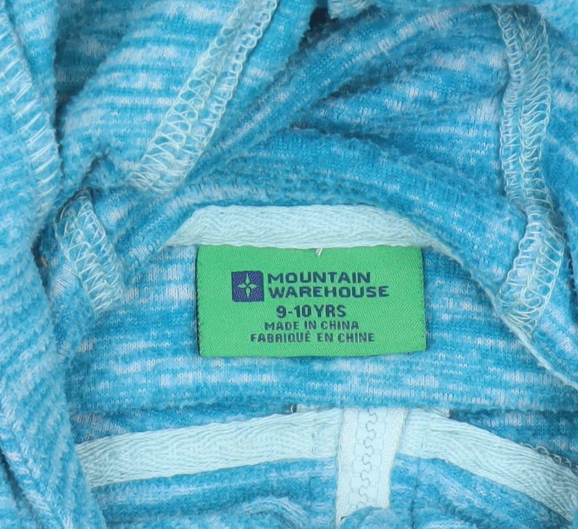 Mountain Warehouse Unisex Kids Blue 9-10 Years Full Zip Hoodie