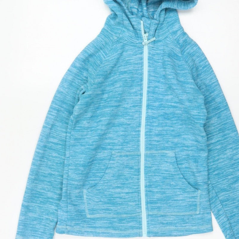 Mountain Warehouse Unisex Kids Blue 9-10 Years Full Zip Hoodie
