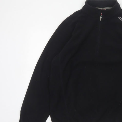 TOG24 Men’s Black XL 1/2 Zip Fleece Pullover Sweatshirt Outdoor Logo