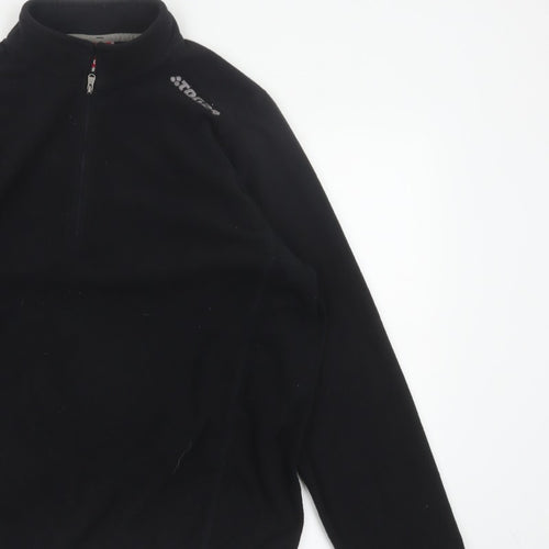 TOG24 Men’s Black XL 1/2 Zip Fleece Pullover Sweatshirt Outdoor Logo