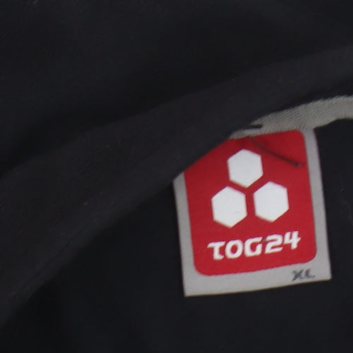 TOG24 Men’s Black XL 1/2 Zip Fleece Pullover Sweatshirt Outdoor Logo