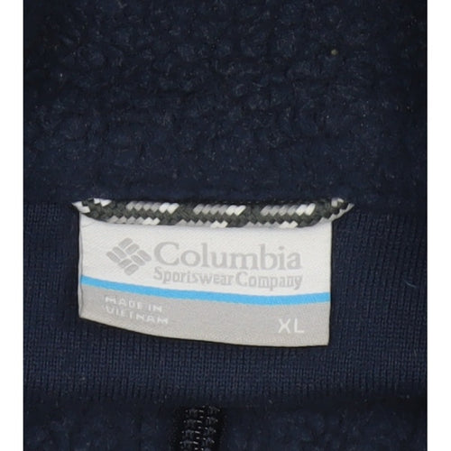 Columbia Men’s Blue XL Sherpa Fleece Full Zip Outdoor Jacket