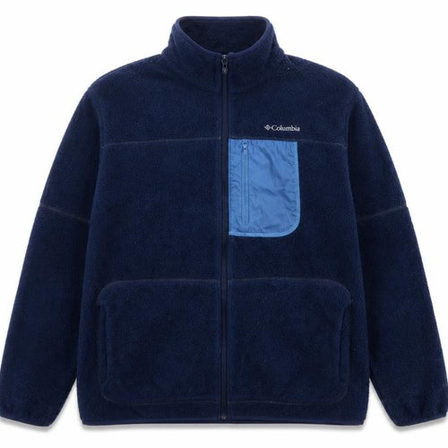 Columbia Men’s Blue XL Sherpa Fleece Full Zip Outdoor Jacket