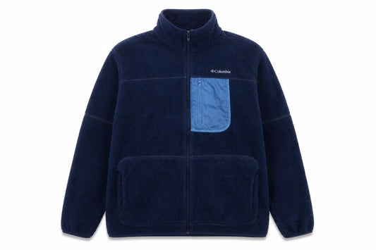 Columbia Men’s Blue XL Sherpa Fleece Full Zip Outdoor Jacket