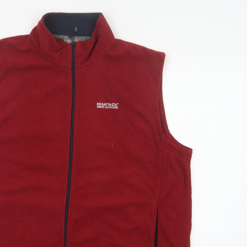 Regatta Men Red XXL Fleece Bodywarmer Waistcoat Full Zip Outdoor