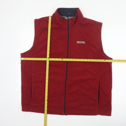 Regatta Men Red XXL Fleece Bodywarmer Waistcoat Full Zip Outdoor