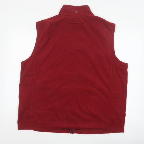 Regatta Men Red XXL Fleece Bodywarmer Waistcoat Full Zip Outdoor