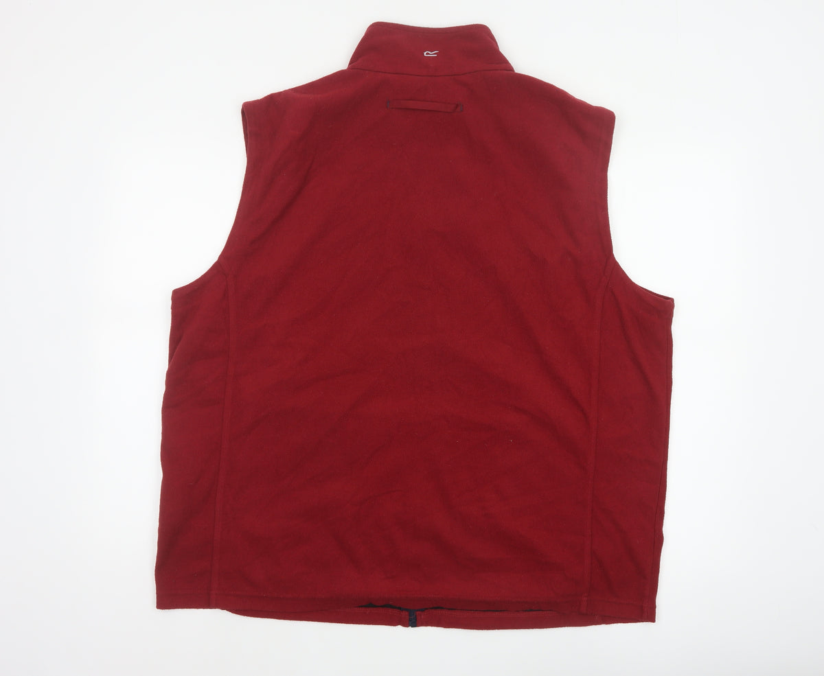 Regatta Men Red XXL Fleece Bodywarmer Waistcoat Full Zip Outdoor