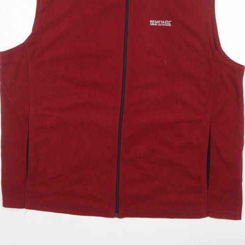Regatta Men Red XXL Fleece Bodywarmer Waistcoat Full Zip Outdoor